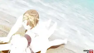 Genshin Impact Hentai - Lumine is fucked in the beach - Asian Japanese Anime Manga Porn