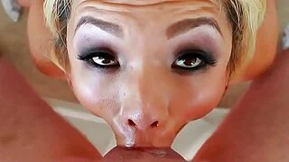 Asiatische Hure POV würgt